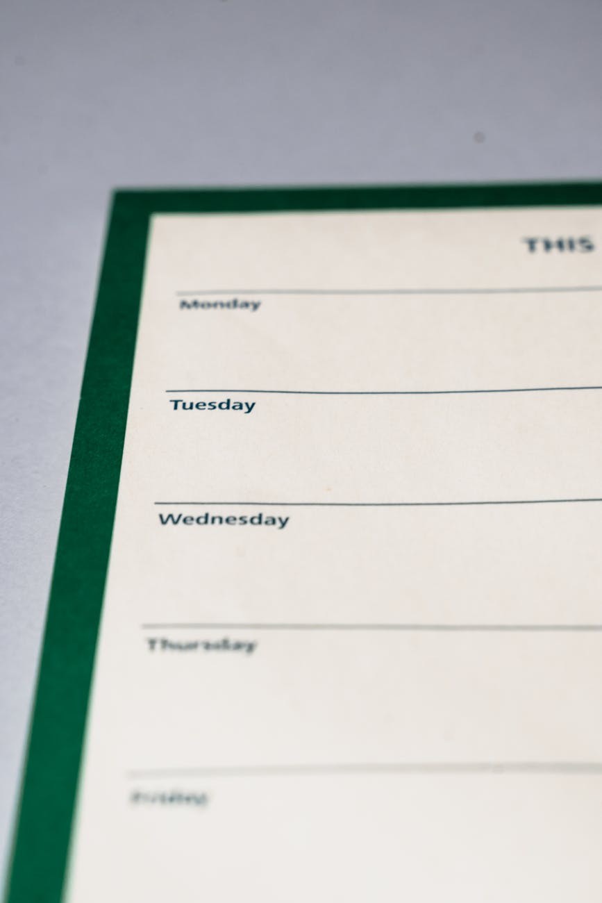 4. Lack of Daily Planning